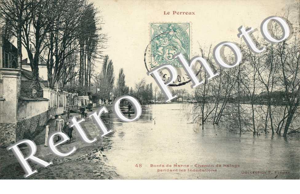 Crue 1910, Chemin de Halage