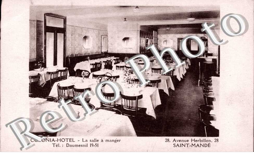 Colonial-hotel - La salle a manger - 28 avenue Herbillon