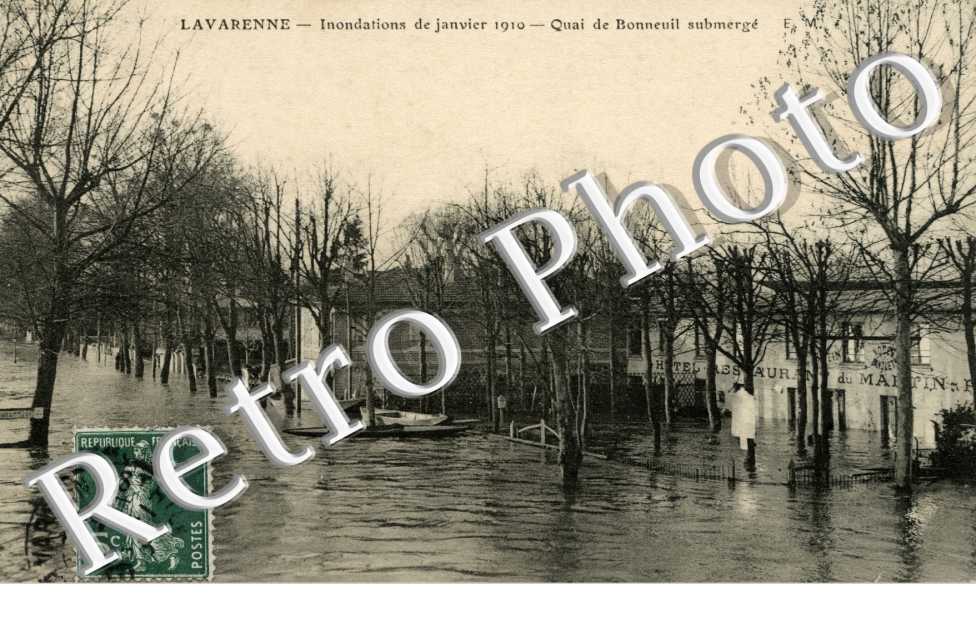 LA VARENNE SAINT HILAIRE quai de Bonneuil submerge
