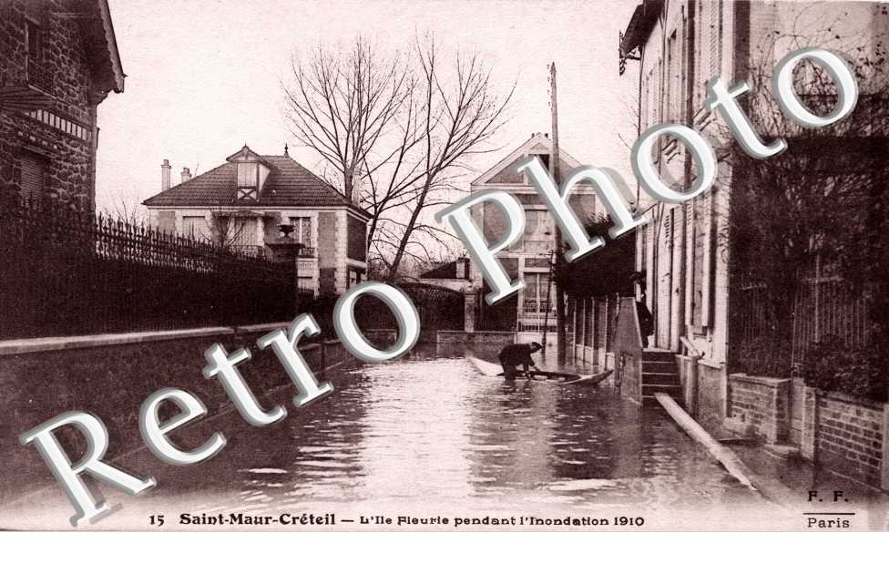 l'ile Fleurie - Inondations 1910