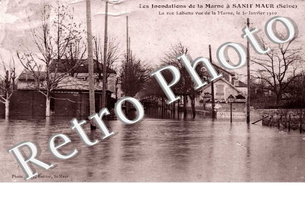 La Rue Labattue - Inondations 30 Janvier 1910