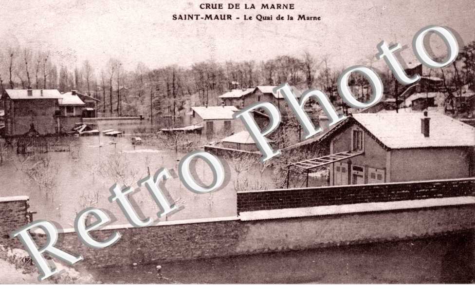 Le Quai de la Marne - Crue de la Marne