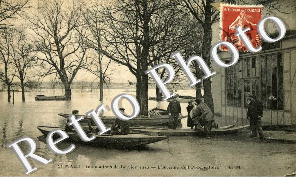L'avenue de l'observatoire, inondations de 1910