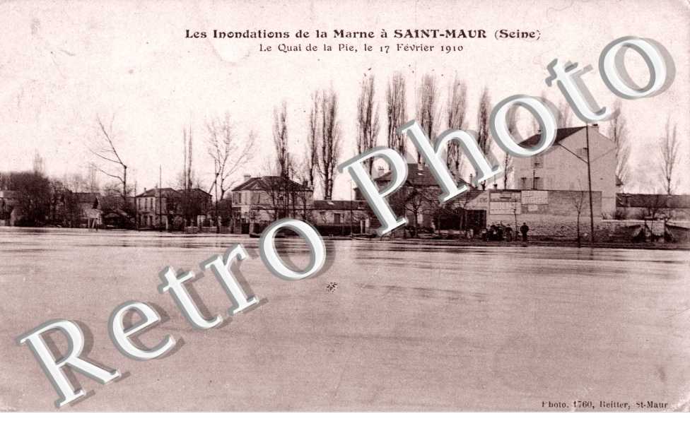 Inondation de 1910, Quai de la Pie