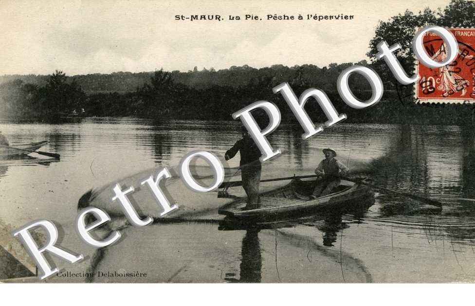 La  Pie. Pêche à l'épervier