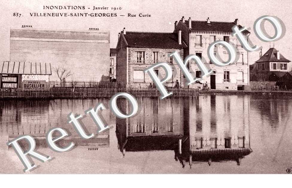 Inondations 1910, Rue Curie