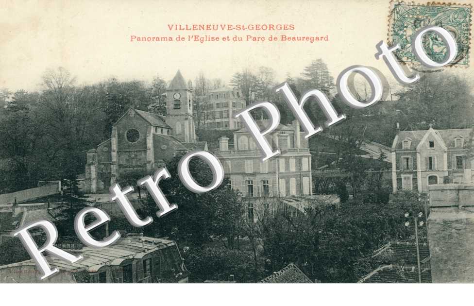 Panorama de l'Eglise et du Parc Beauregard