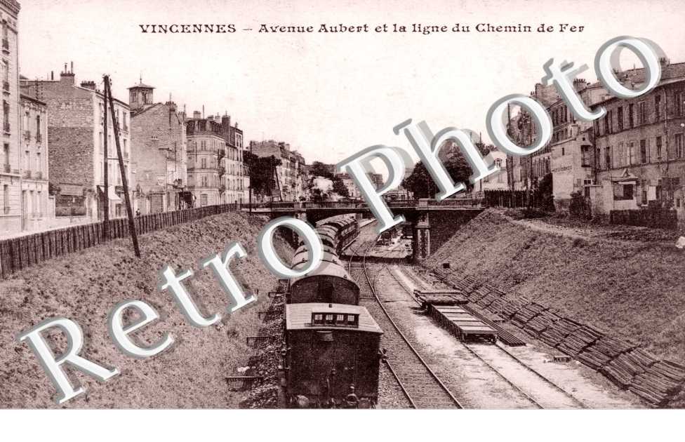Avenue Aubert et ligne du Chemin de Fer