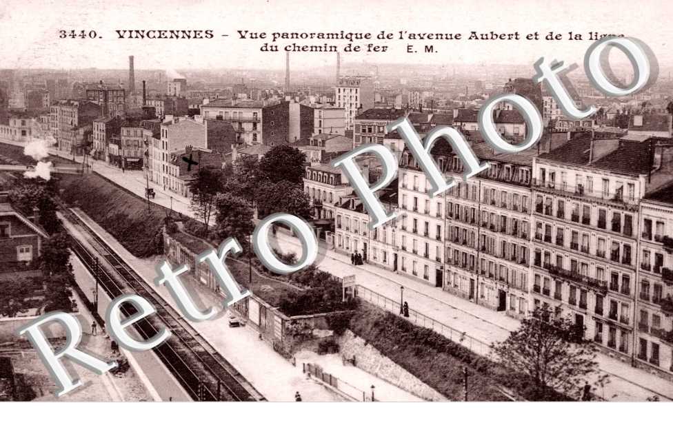 Avenue Aubert et ligne du Chemin de Fer