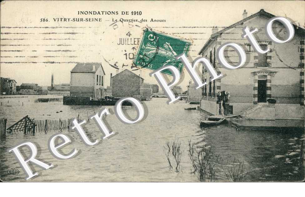 Inondations de 1910, le Quartier des Anoues