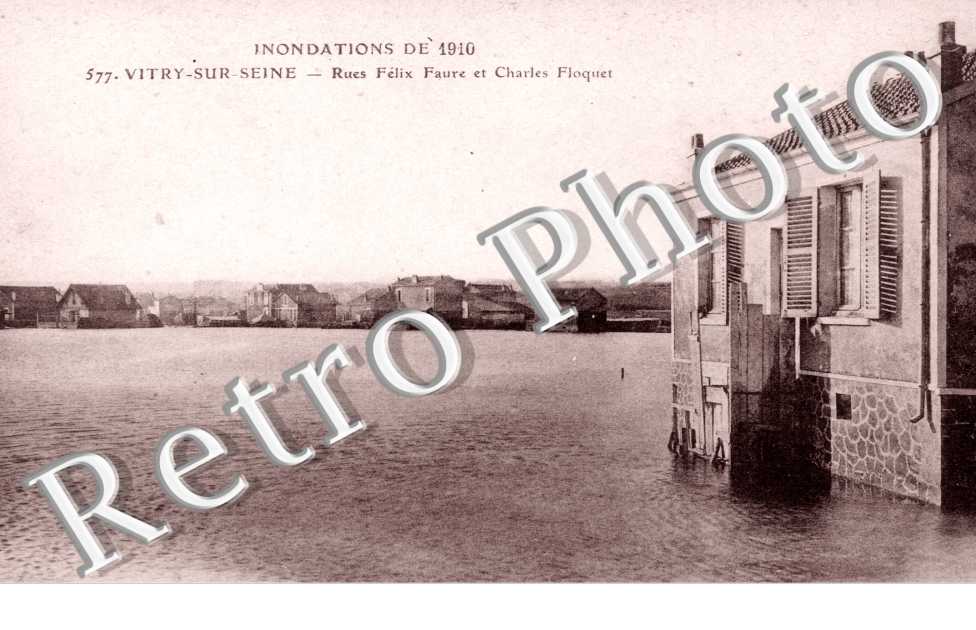 Inondations de 1910, Rues Felix Faure et Charles Floquet