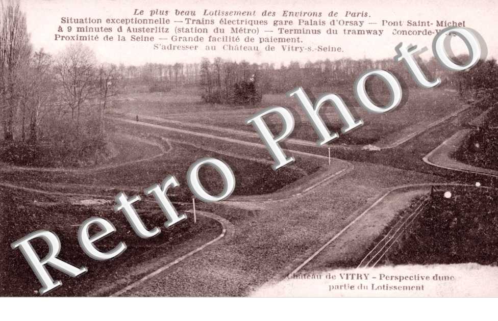 Perspective d'une partie du lotissement