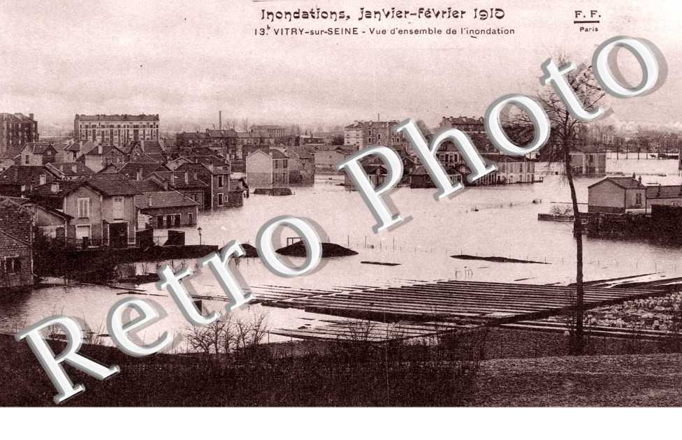 Inondation de janvier 1910 Vue d'ensemble