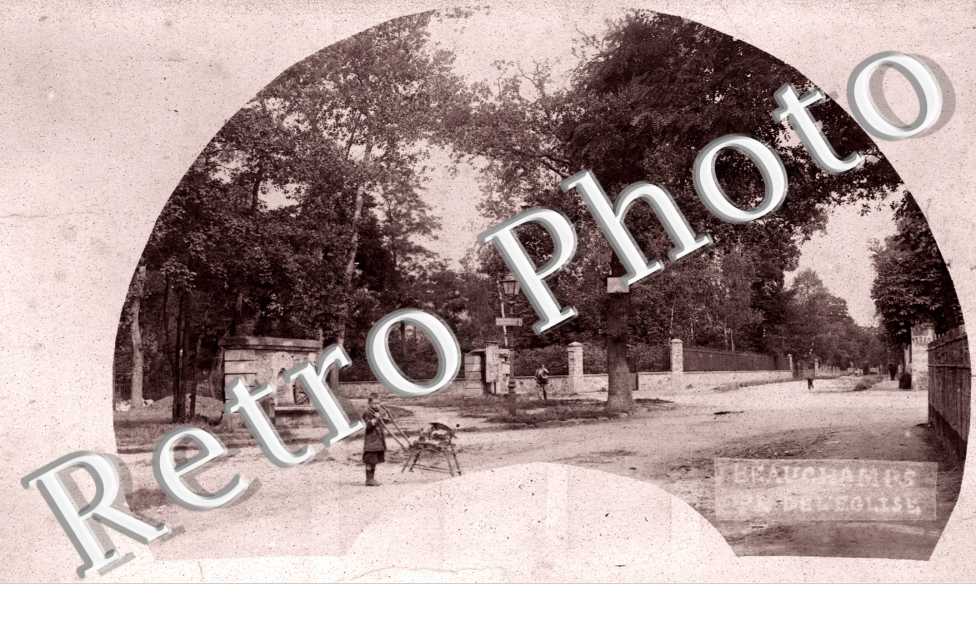 Une Rue le long d'un parc