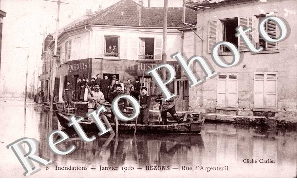 Inondation de janvier 1910 - Rue D'Argenteuil