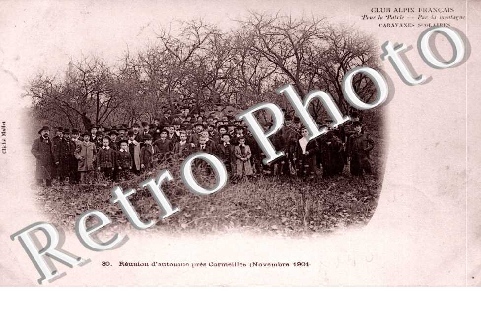Reunion d'automne, club alpin francais, caravanes scolaires, nov 1901