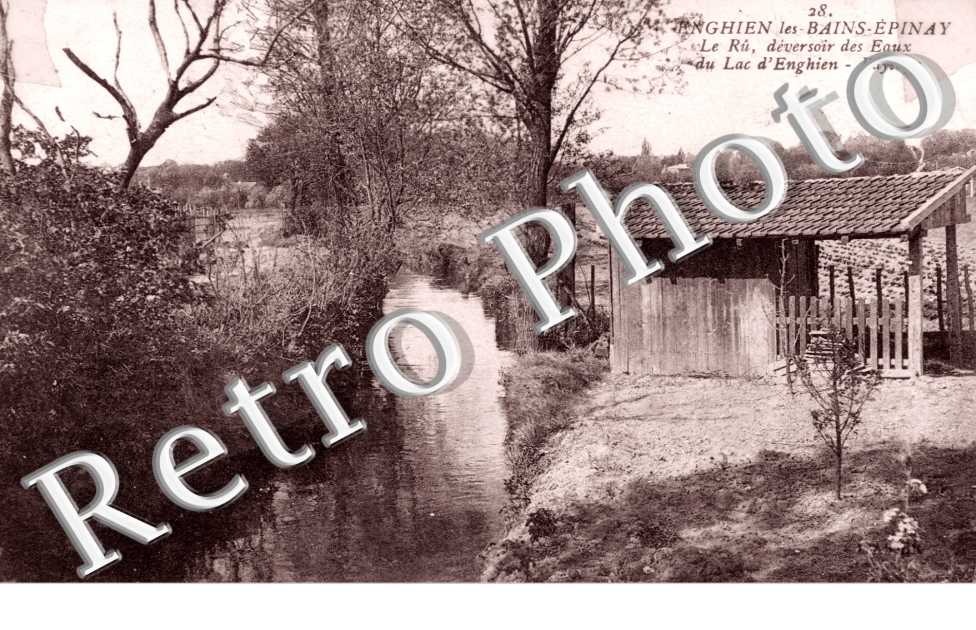 le Ru, Deversoir des Eaux du Lac d'Enghien, Paysage