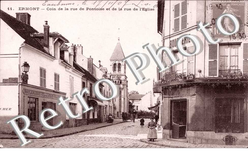 coin de la rue de pontoise et de la rue de l'eglise