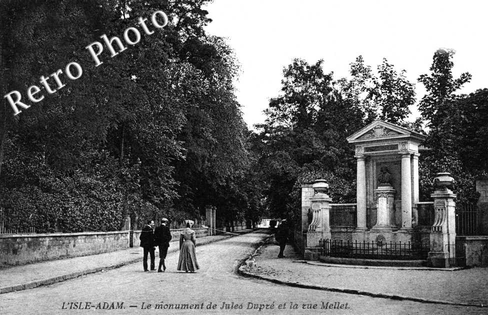Le Monument de Jules Dupré et la rue Mellet