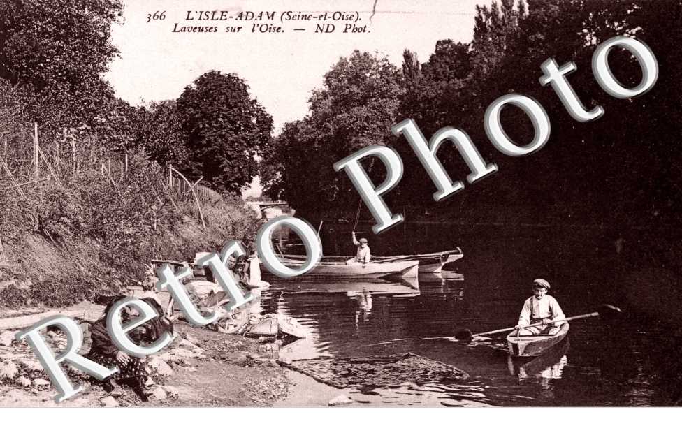 Laveuseuse sur l'Oise