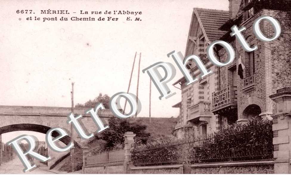 Rue de l'Abbaye et le Pont du Chemin de Fer