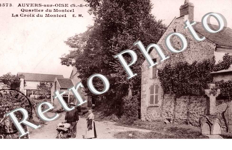 Auvers sur Oise, Quartier du Montcel et la Croix