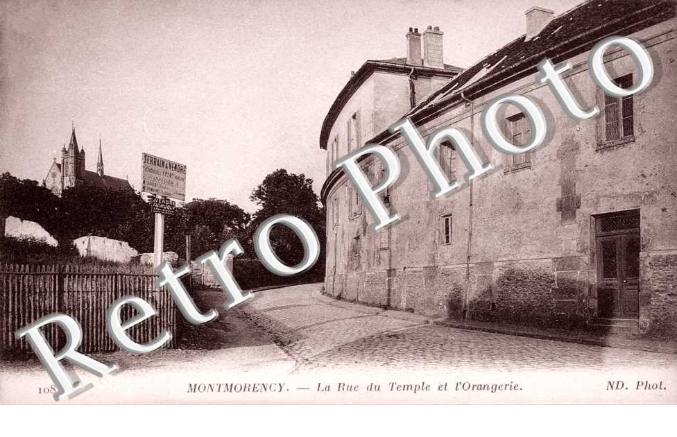 La rue du Temple et l'Orangerie