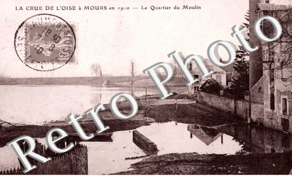 Crue de l'Oise 1910, Quartier du Moulin