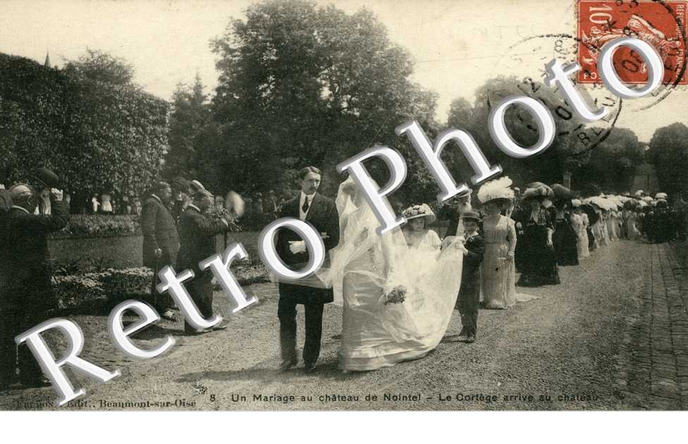 Un Mariage au Chateau de Nointel, le Cortege arrive au Chateau
