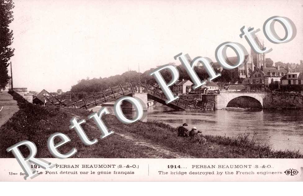 Le Pont detruit par le Genie