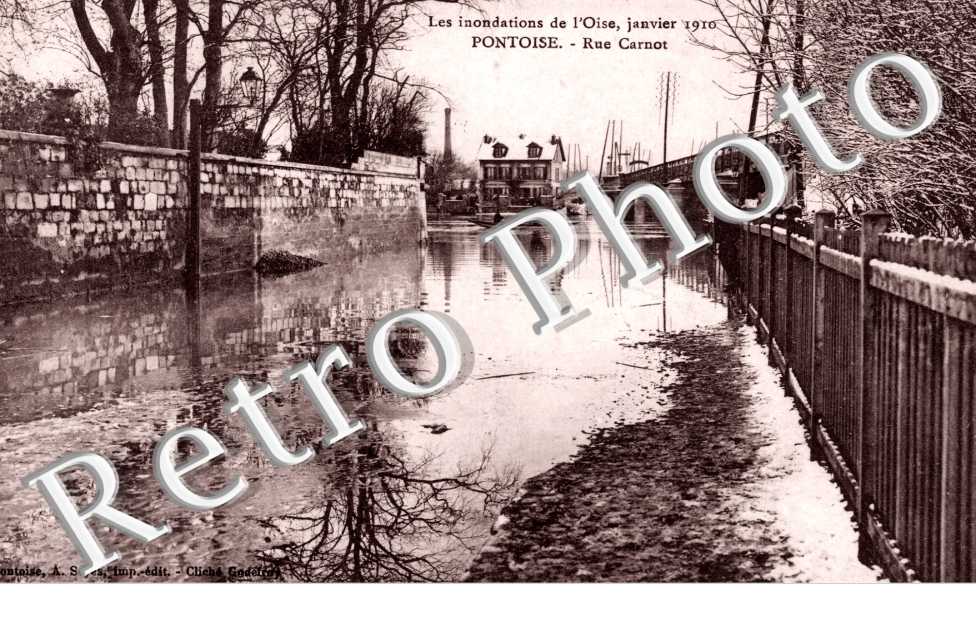 Les Inondations 1910, Rue Carnot