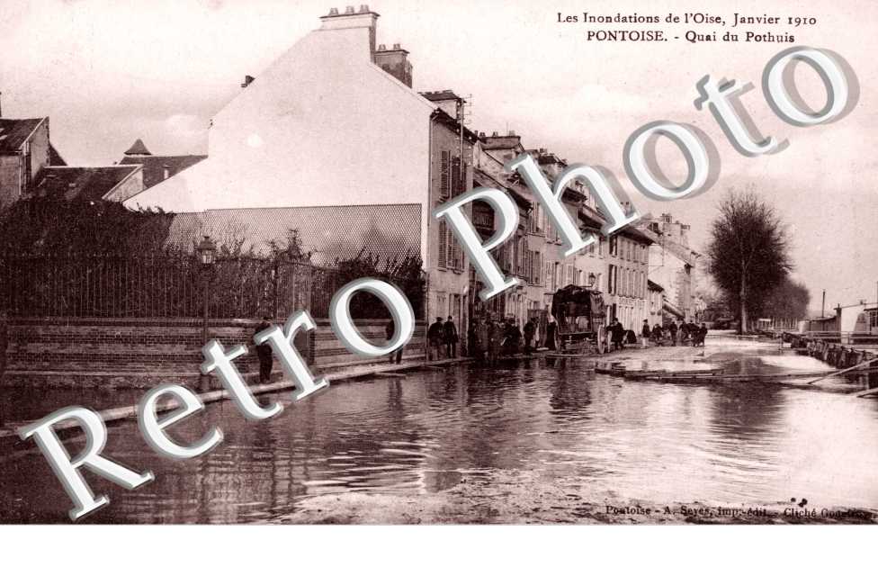 Les Inondations 1910, Quai du Pothuis