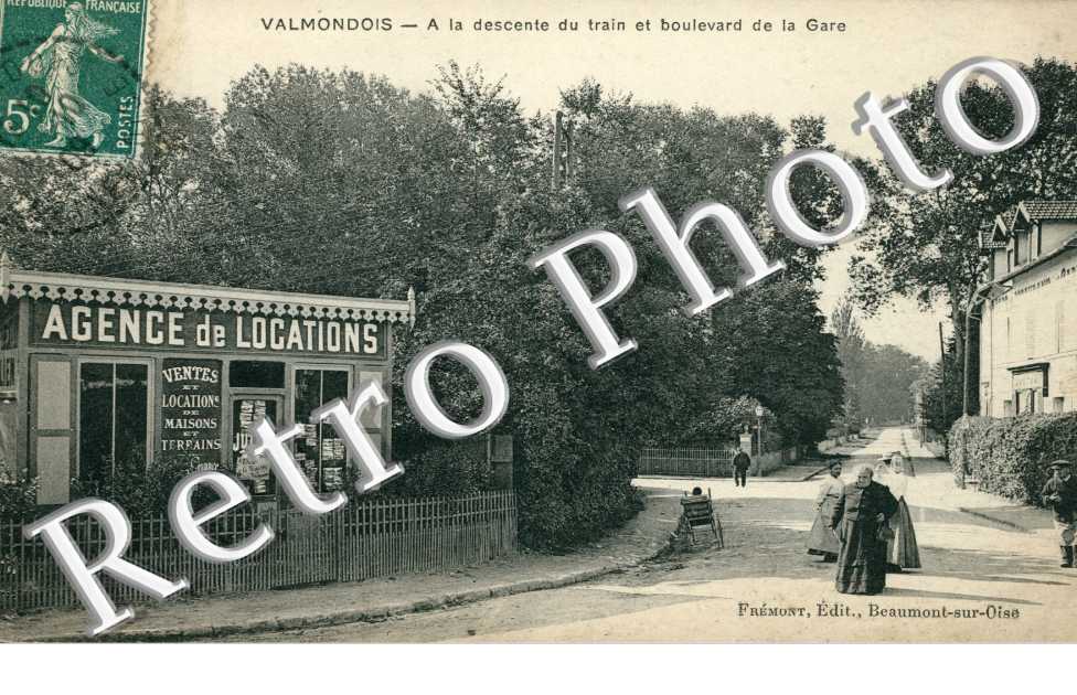 la descente du train et boulevard de la gare - agence de location de la gare A Julien