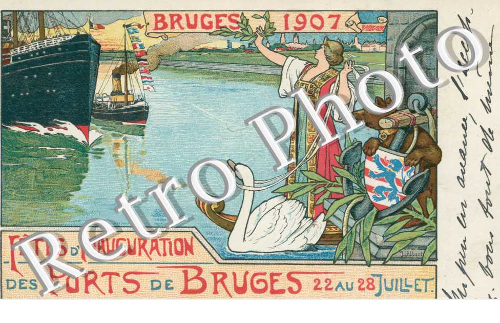 Fete d'Inauguration des Ports de Bruges juillet 1907