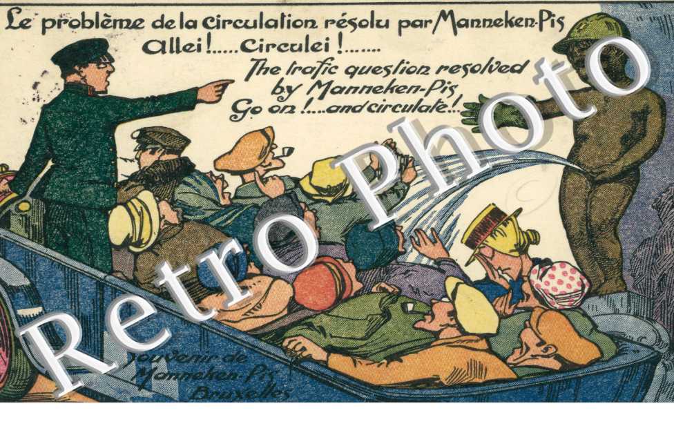 Le probleme de la circulation resolu par Manneken Pis