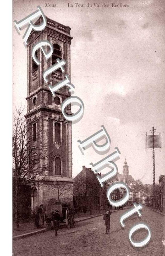 rue Andre Masquelier et la tour du Val des Ecoliers