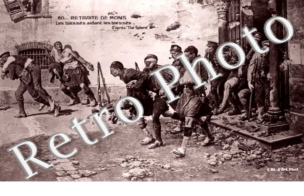 Retraite de Mons - Les blesses aidant les blesses