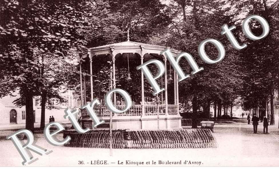 Le Kiosque et le Boulevard d'Avroy