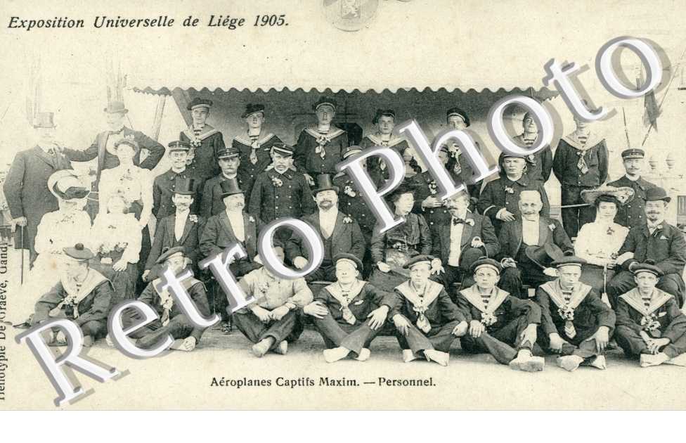 exposition universelle de Liege 1905 Aeroplanes Captifs Maxim - Peronnel