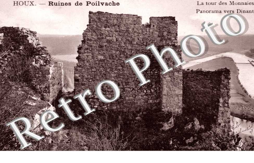 la tour des Monnaies, panorama vers Dinant