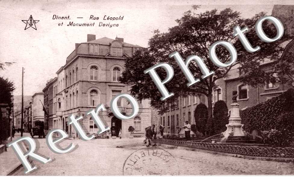 Rue Leopold et Monument Devigne