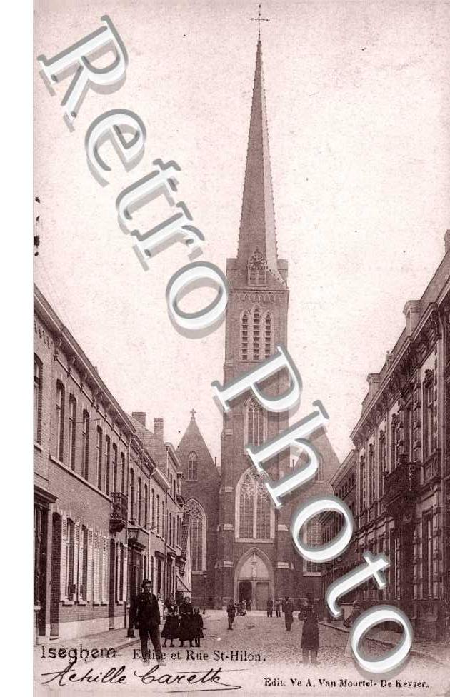 eglise et rue Saint Hilon