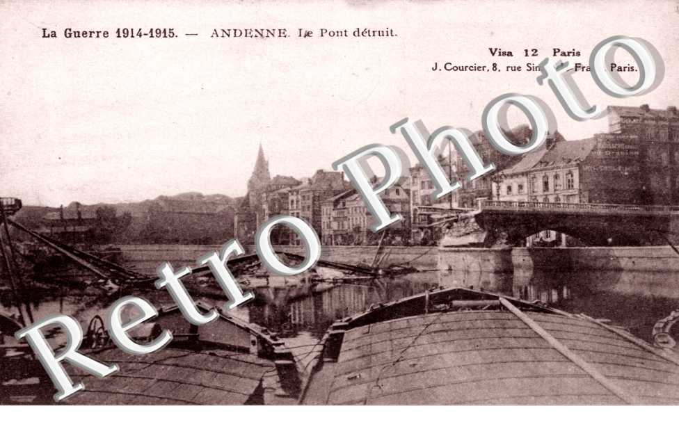 le Pont detruit, la Guerre 1914-1915