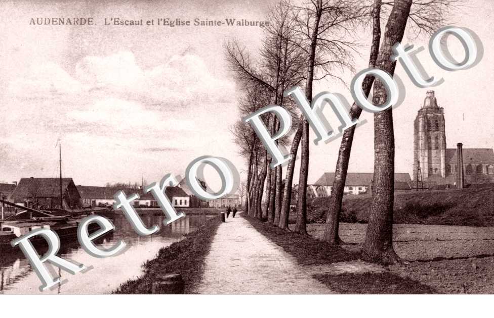 L'Escaut et l'Eglise Sainte Walburge