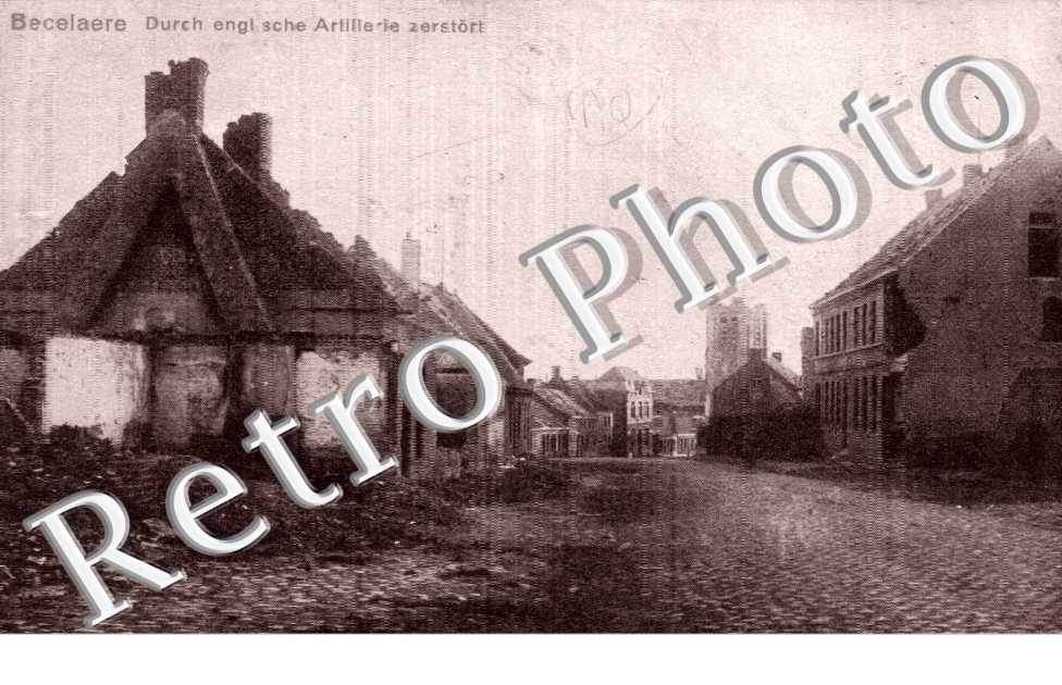 Durch englische Artillerie zerstort