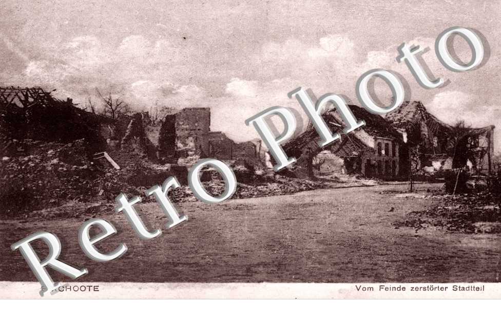 Vom Feinde zerstorter Stadteil