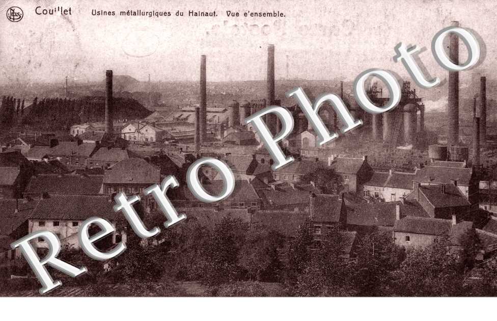 usines metallurgiques du Hainaut - vue d'ensemble