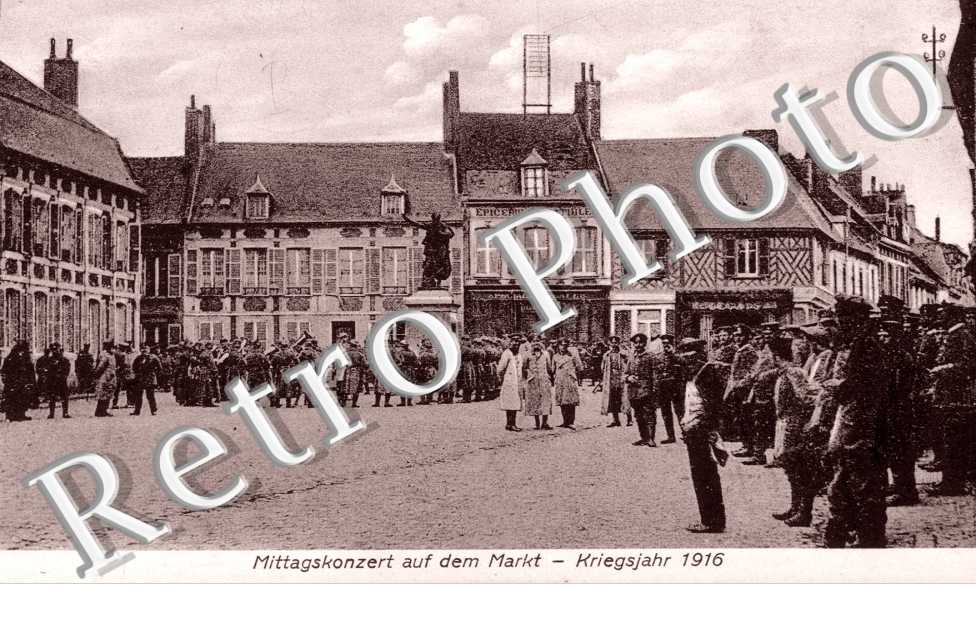 Mittagskonzert auf dem Markt, Kriegsjahr 1916