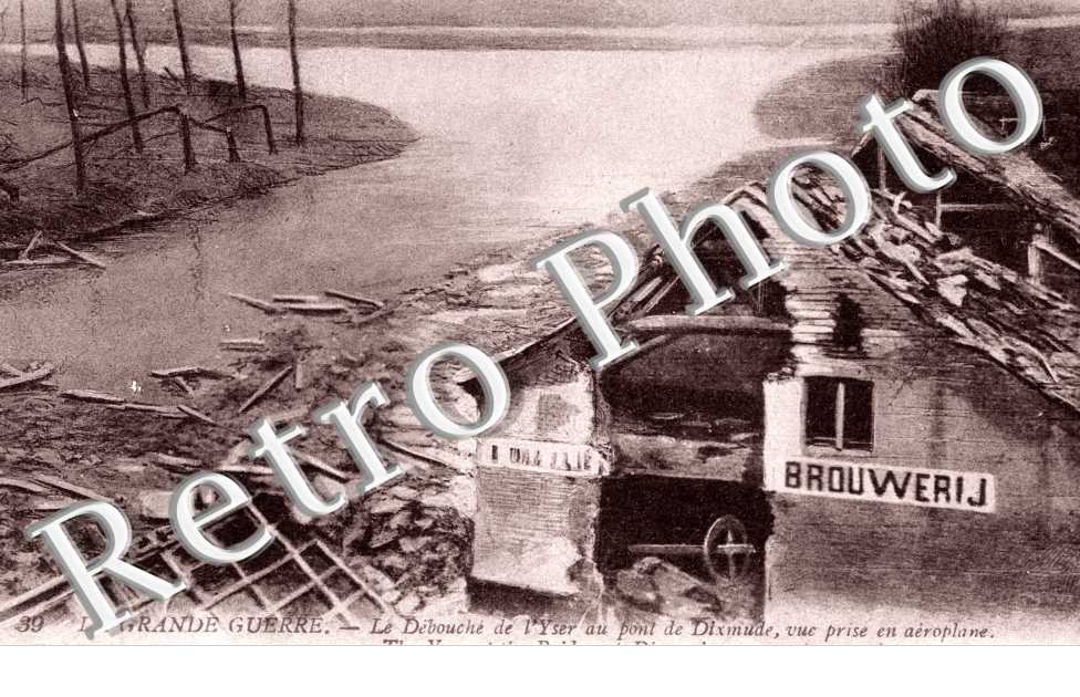 le debouche de l'Yser au pont de Dixmude