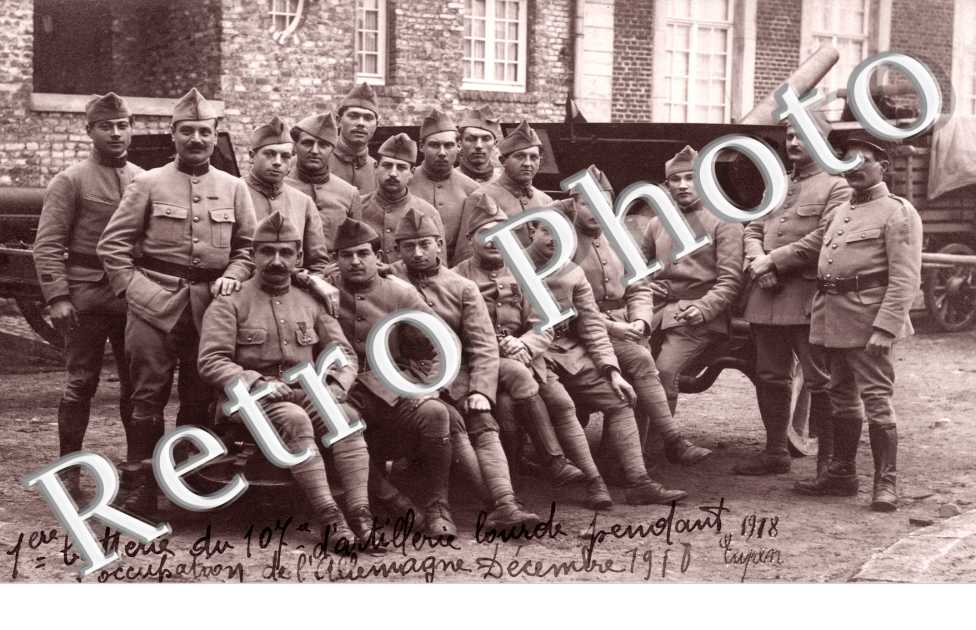 Premiere Batterie du 107eme d'artillerie lourde 1918